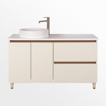 BL 1200 하부장 – 좌탑볼/우2단서랍/대리석상판형