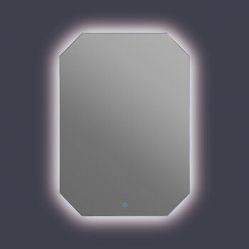 직팔각 간접조명 거울